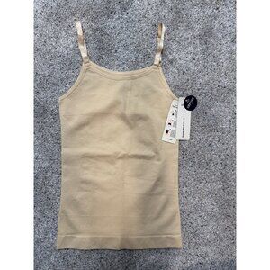 Empetua Scoop Neck Cami Shapewear Top Beige Small 90% Nylon 10% Spandex Adjustab